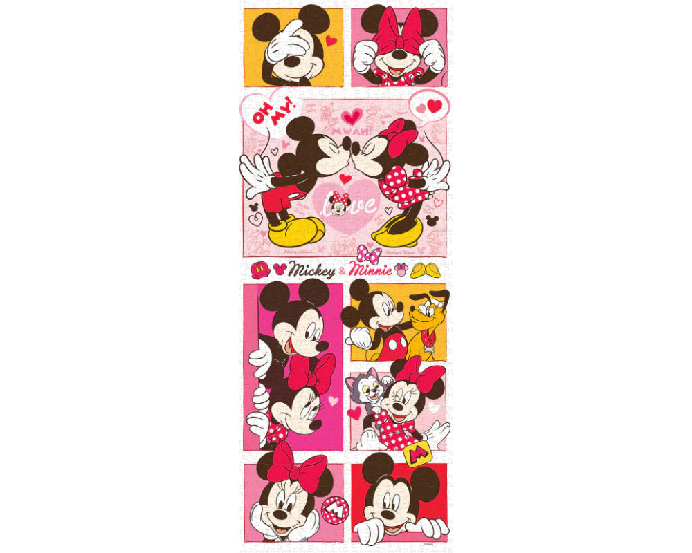 Rompecabezas Panorámico Mickey y Minnie 2 Disney 1000 Piezas De Plástico