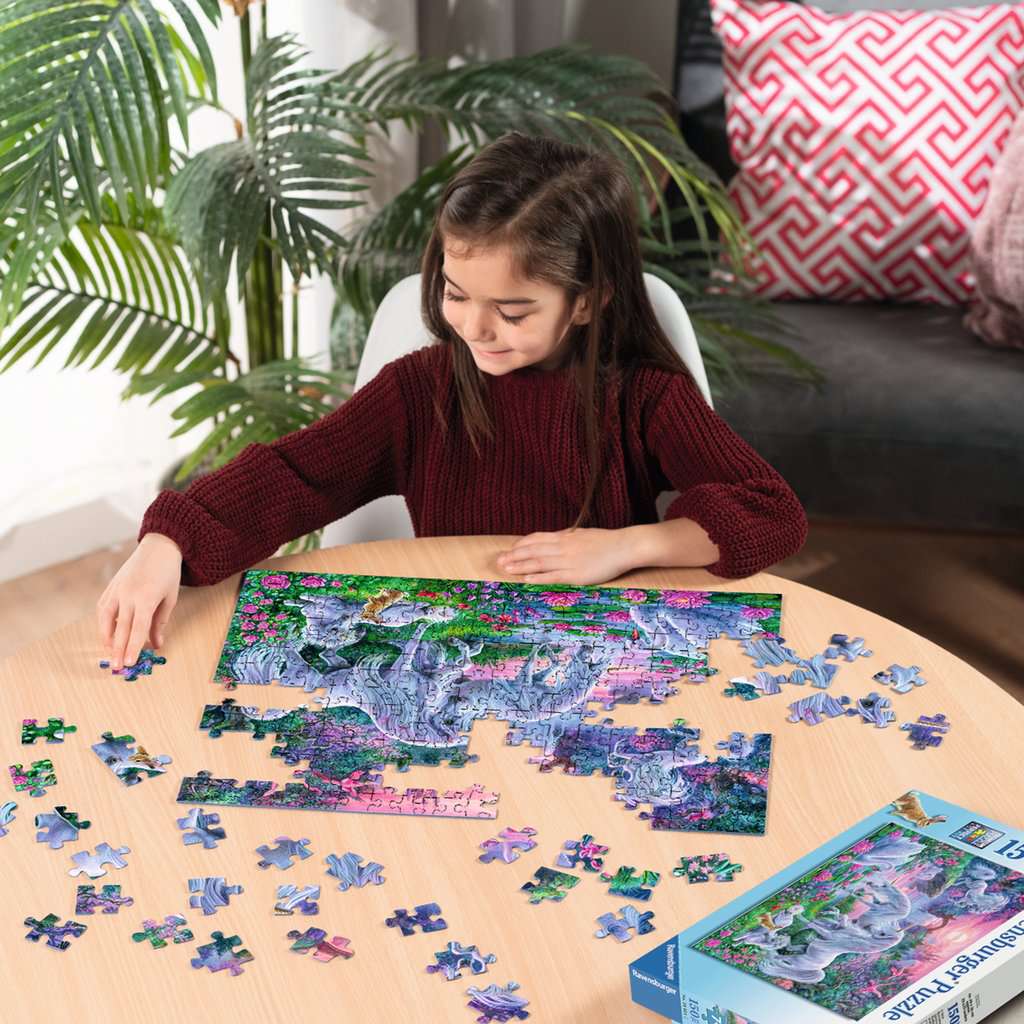 Unicornios a la puesta del sol: Rompecabezas 150 Piezas XXL Ravensburger