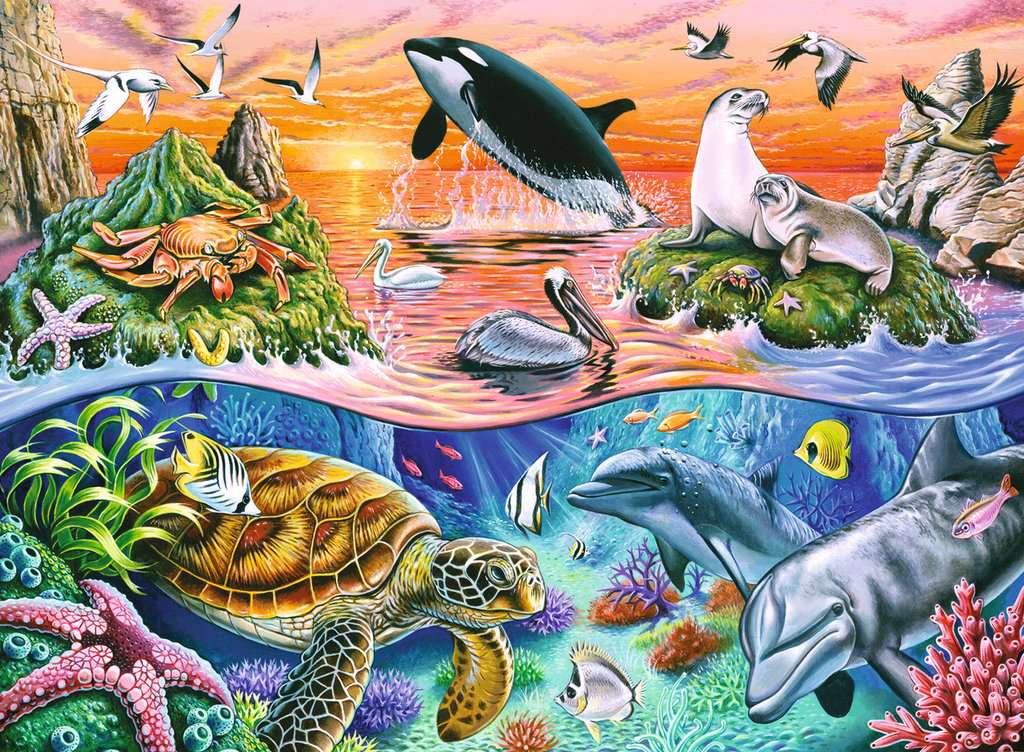 Armonia Oceanica: Rompecabezas 100 Piezas Ravensburger