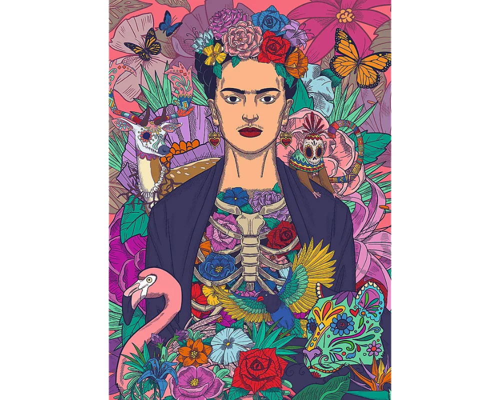Frida Kahlo- Un Alma Floreciente: Rompecabezas de 1000 Piezas Trefl Premium