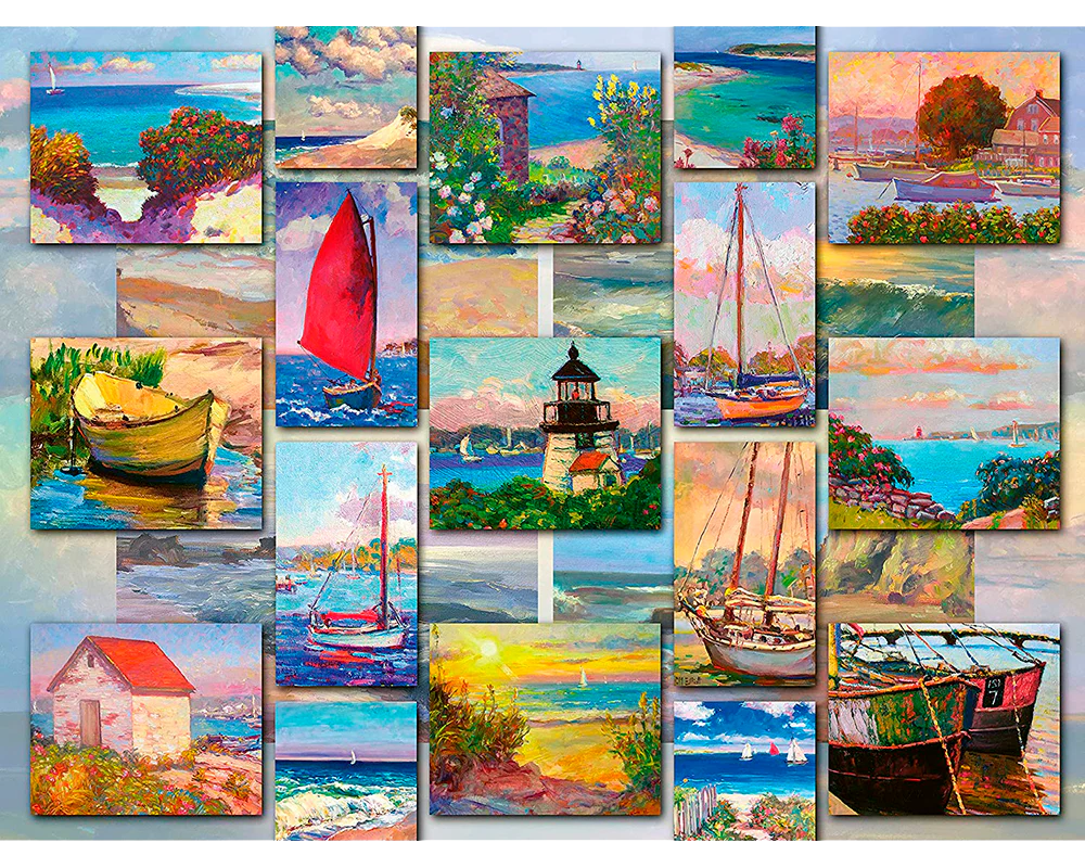 Collage Costero: Rompecabezas 1500 Piezas Ravensburger