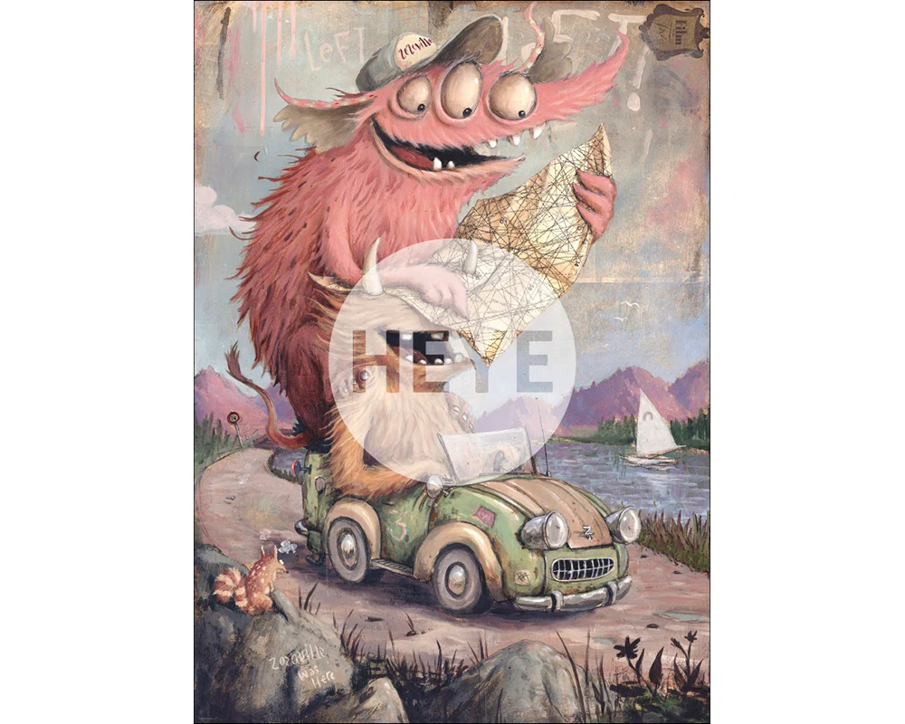 Zozoville Viaje por la Carretera Rompecabezas 2000 Piezas Heye