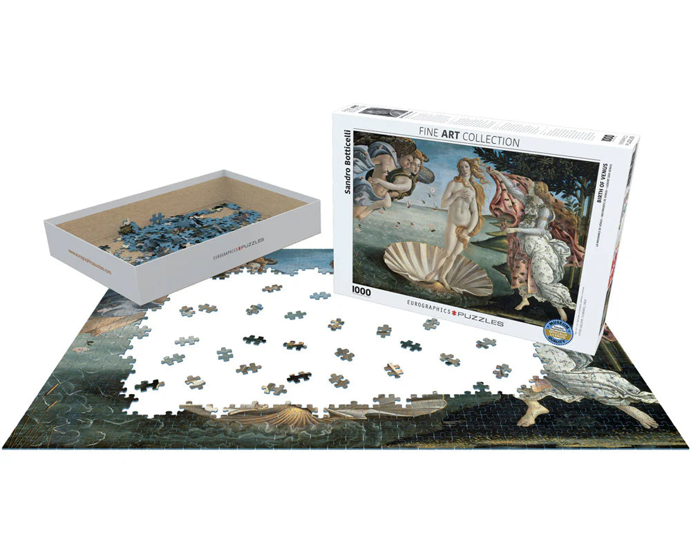 Botticelli El Nacimiento de Venus Rompecabezas de Arte 1000 Piezas Eurographics