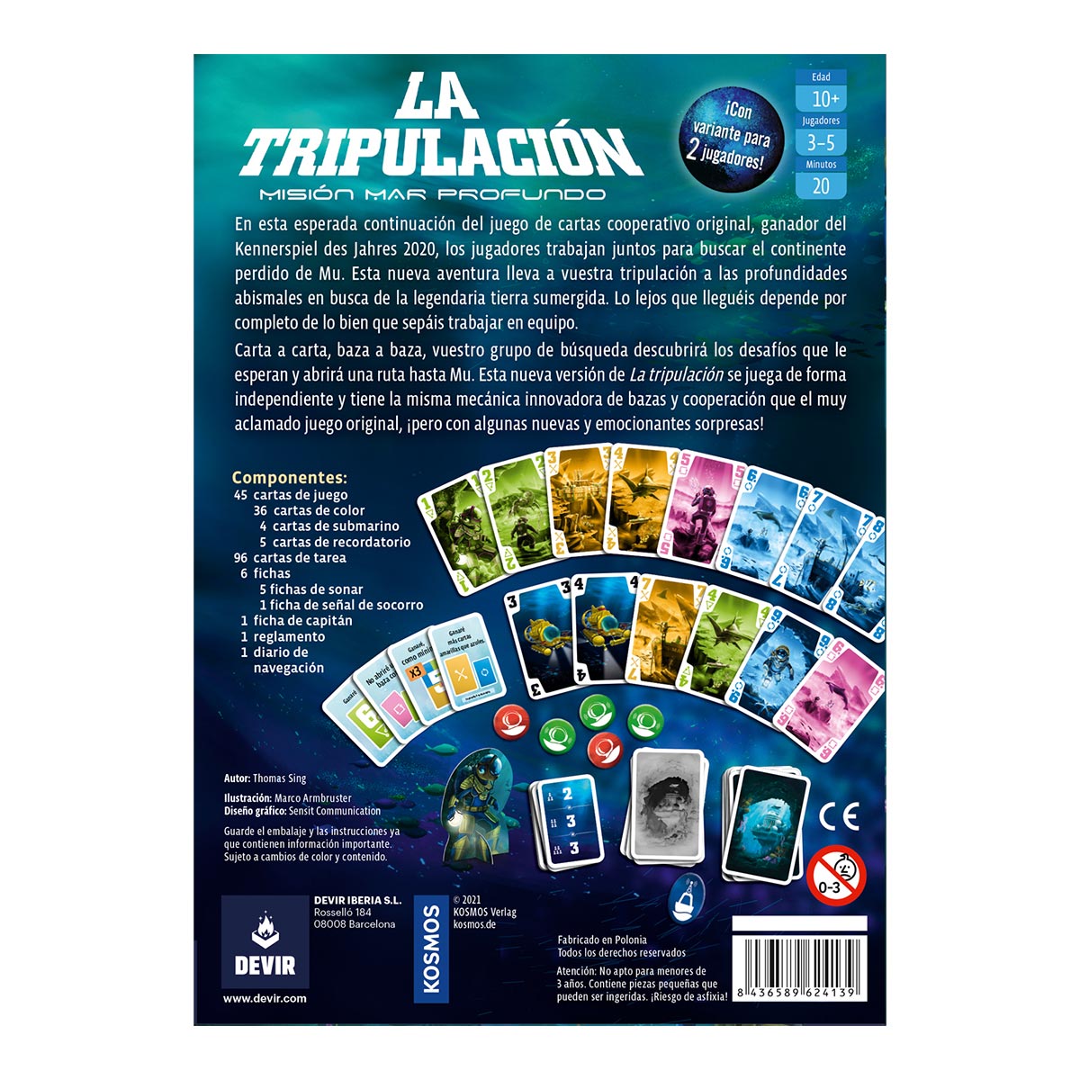 La Tripulación 2: Mar Profundo, Juego de Mesa, Devir