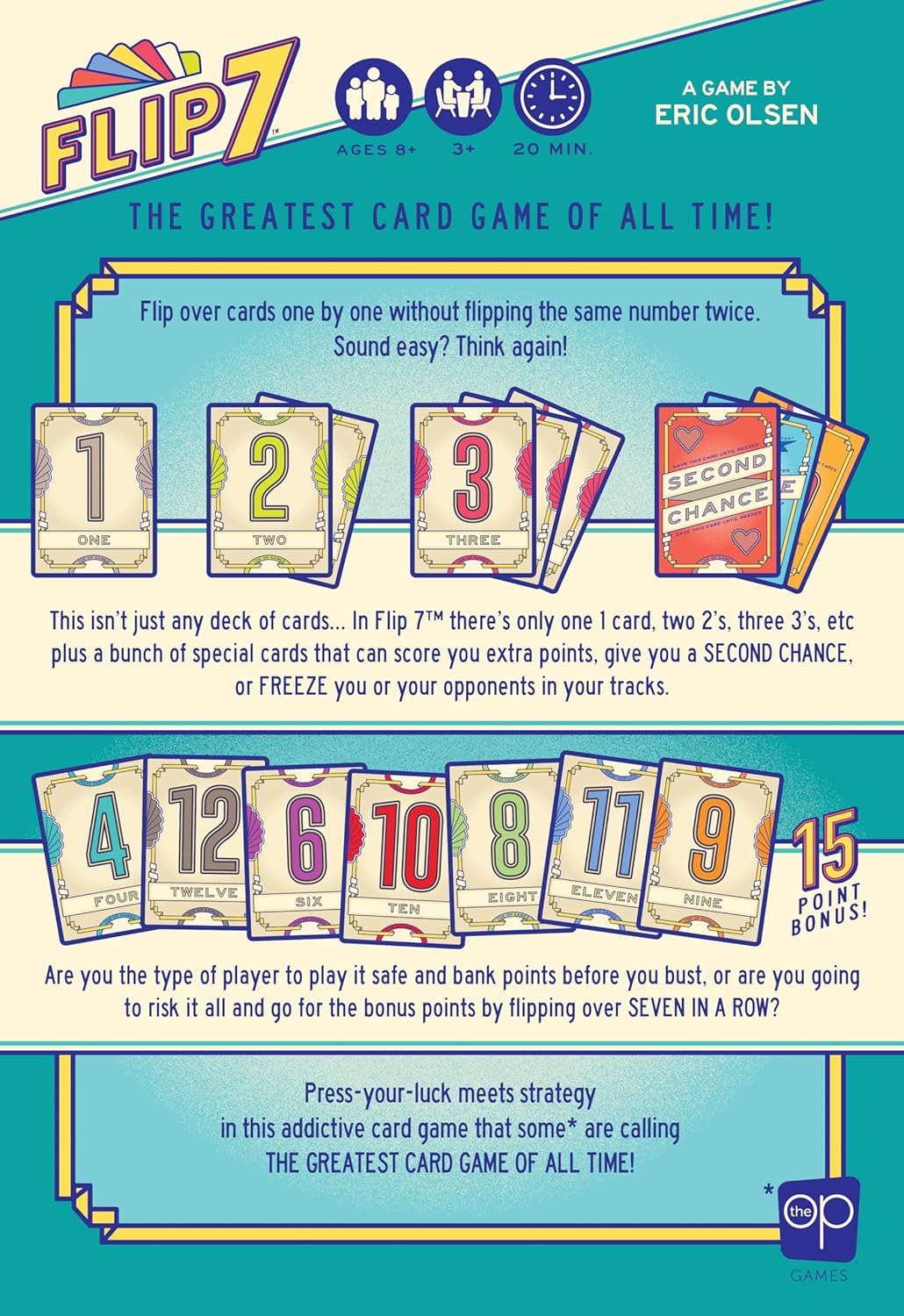 Flip 7, Juego de Mesa USAopoly