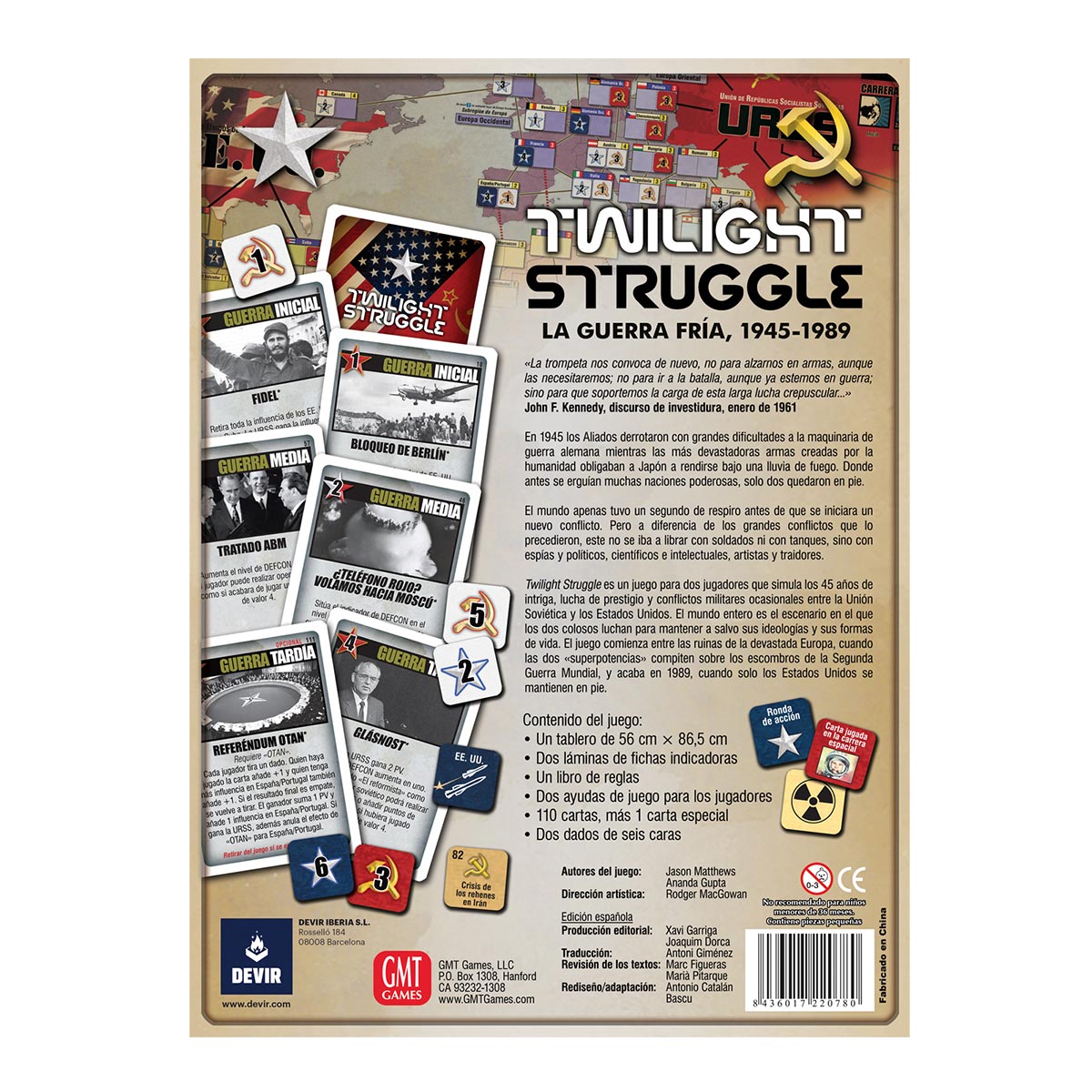 Twilight Struggle, Juego de Mesa, Devir
