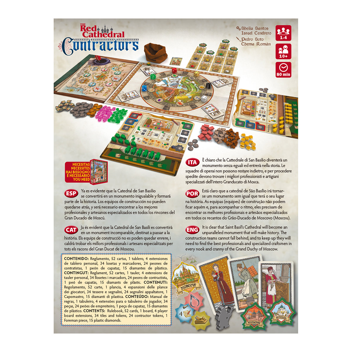 The Red Cathedral: Contractors (Expansion), Juego de Mesa, Devir