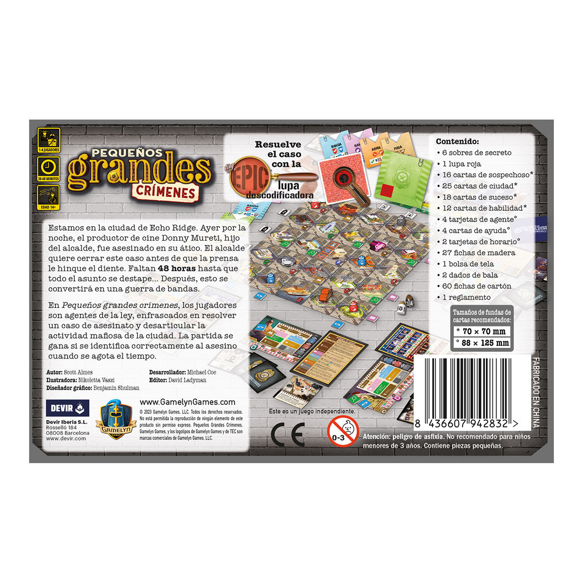 Pequeñas Grandes Crimenes, Juego de Mesa, Devir