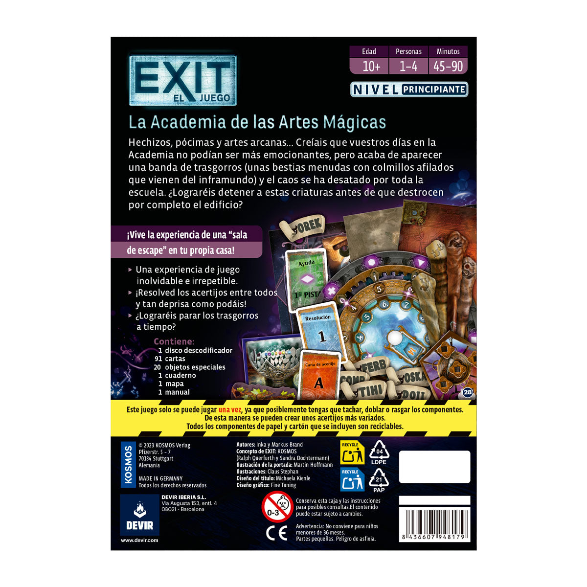 EXIT 29 - La Academia de las Artes Mágicas - Nivel: Principiante
