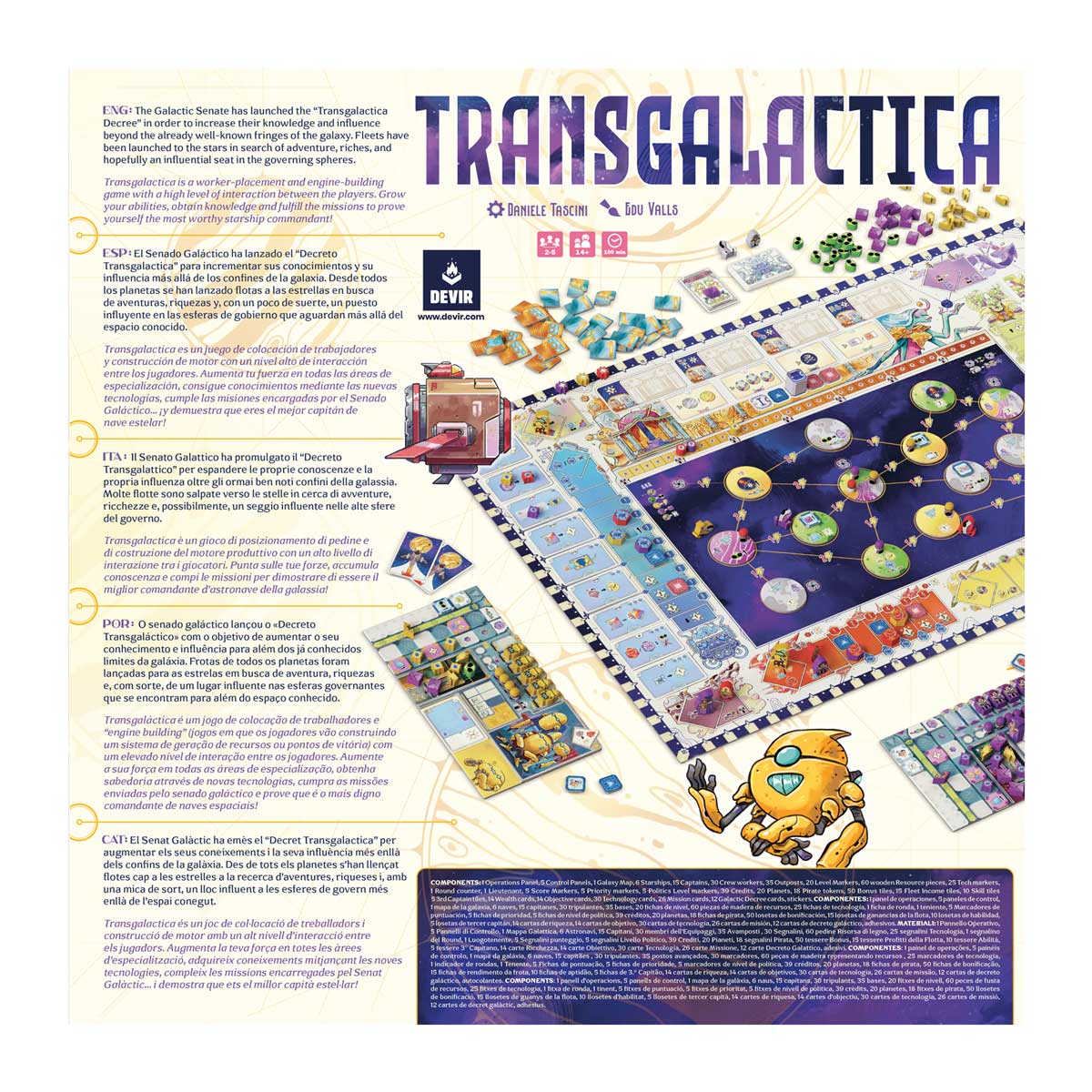 Transgalactica, Juego de Mesa, Devir
