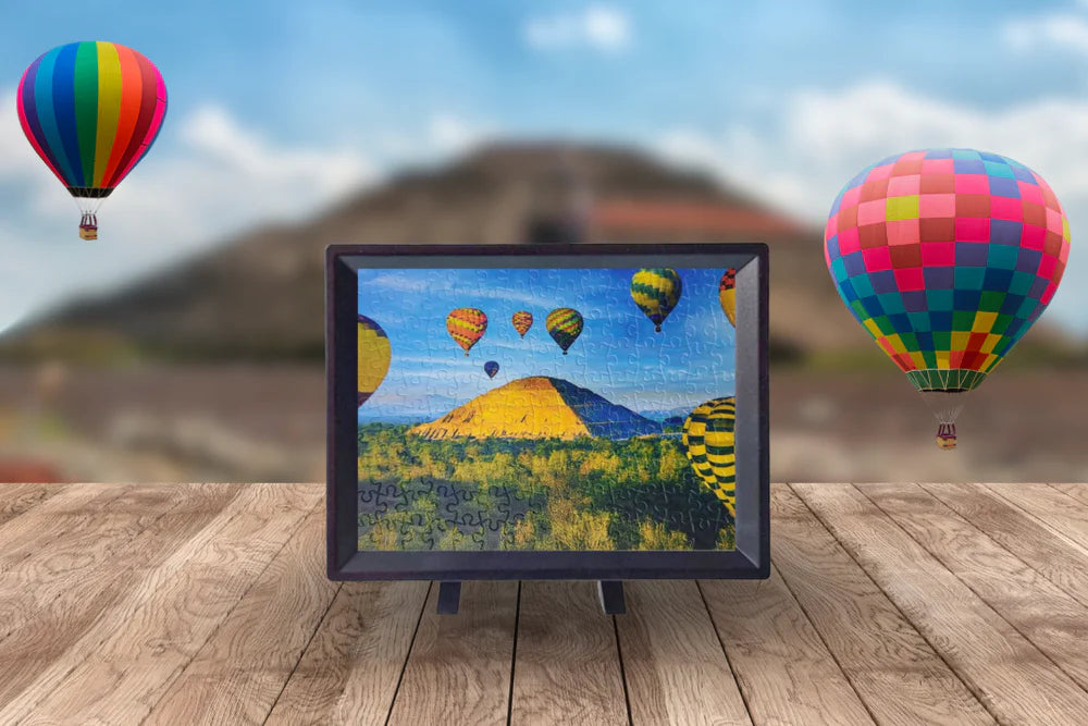 Pirámide del Sol, Teotihuacán: Rompecabezas 150 Piezas Miniatura PieceRelax