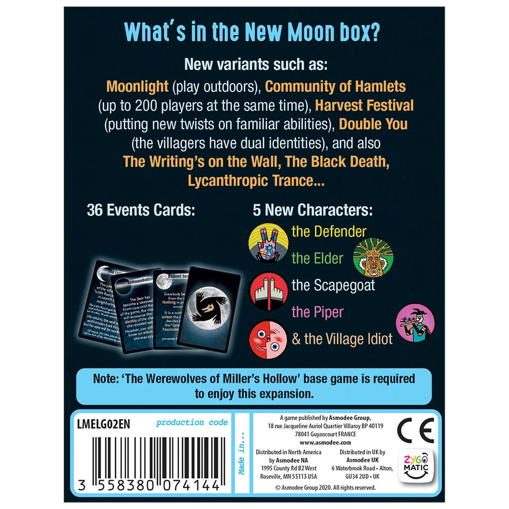 The Werewolves of Miller's Hollow: New Moon Expansion (Inglés)