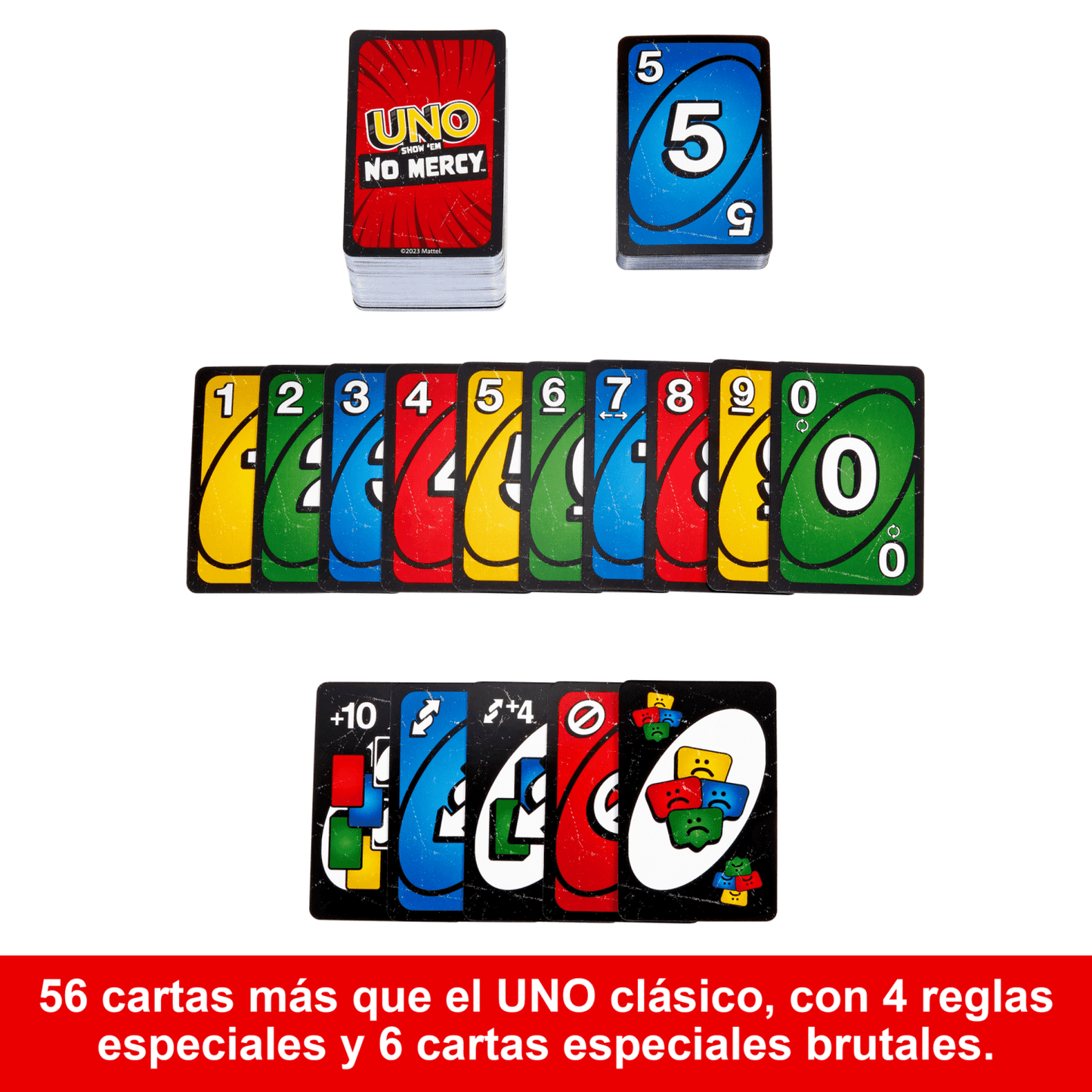 UNO No Mercy: Juego de Mesa Mattel