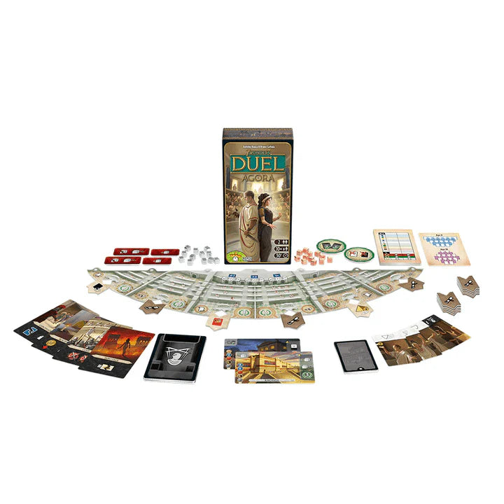 7 Wonders Duel Agora Expansion (Inglés), Juego de Mesa Asmodee