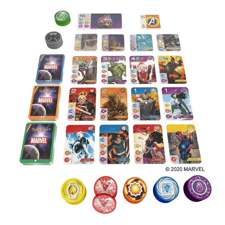 Splendor: Marvel (Inglés), Juego de Mesa Asmodee