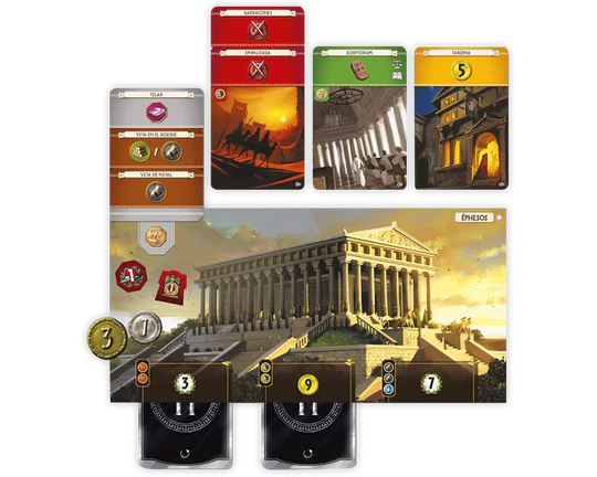 7 Wonders Segunda Edición (Inglés), Juego de Mesa Asmodee