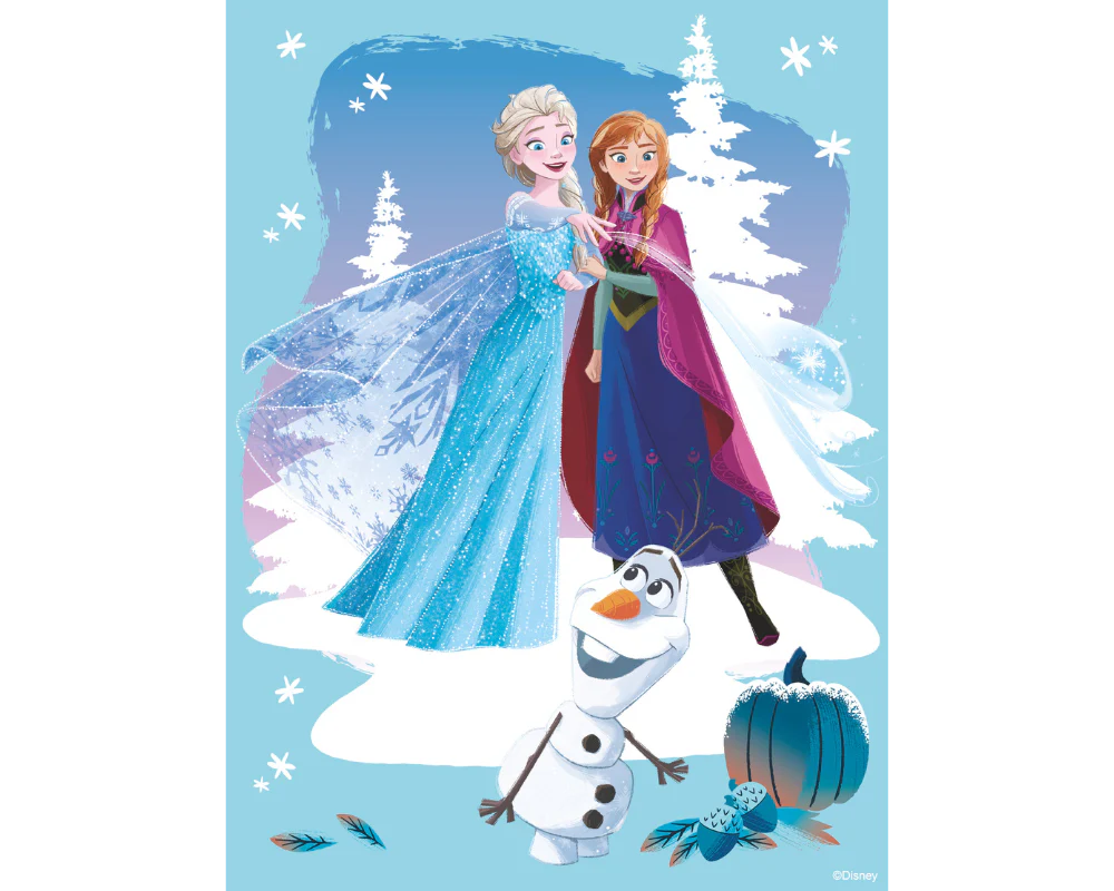 Frozen 150 Piezas, Rompecabezas Miniatura de Plástico Disney