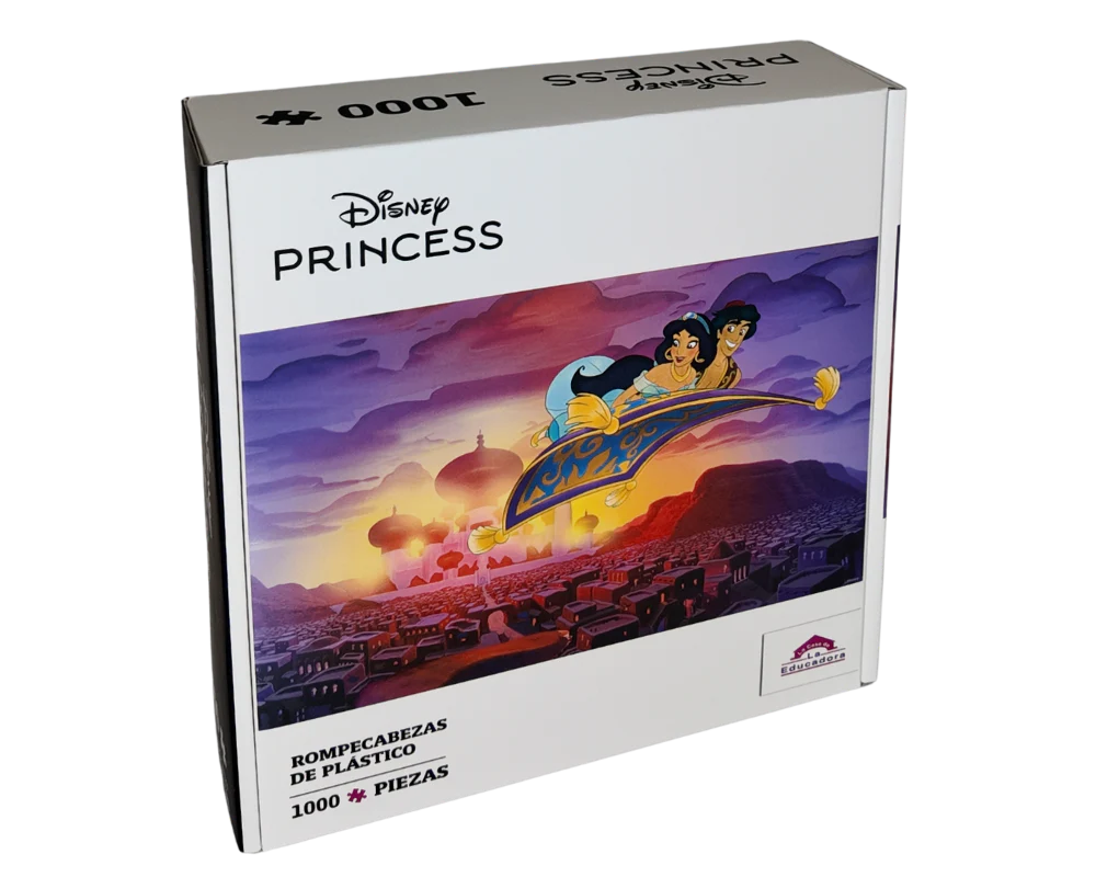 Rompecabezas Aladino y Jasmine Disney 1000 Piezas De Plástico
