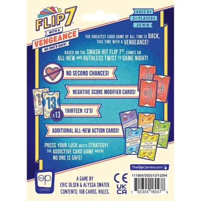 Flip 7 With a Vengeance, Juego de Mesa USAopoly