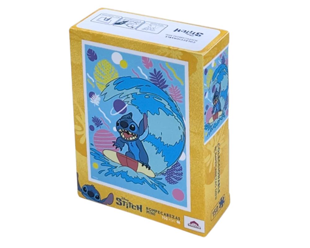 Rompecabezas Miniatura Stitch Surfeando 150 Piezas de Plástico Disney