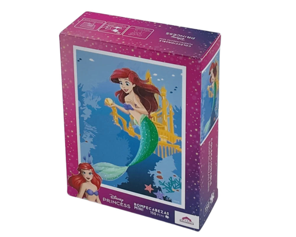 La Sirenita 150 Piezas, Rompecabezas Miniatura de Plástico Disney