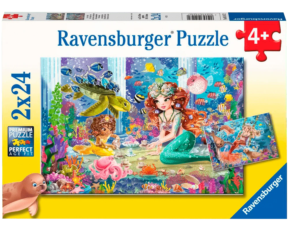 Sirenas: Rompecabezas 2 x 24 Piezas Ravensburger