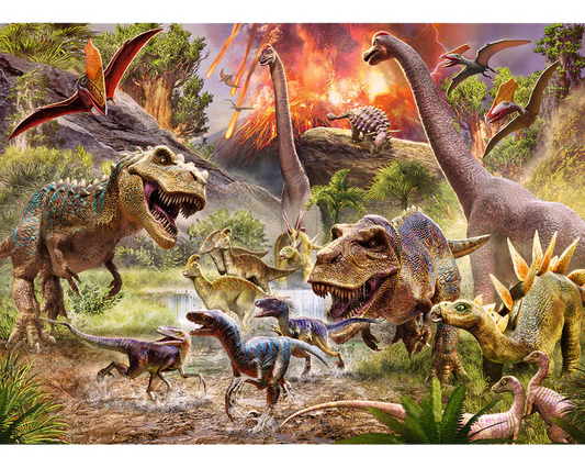 Carrera de Dinosaurios: Rompecabezas 60 Piezas Ravensburger