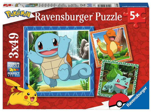 Pokemon: Rompecabezas 3 x 49 Piezas Ravensburger