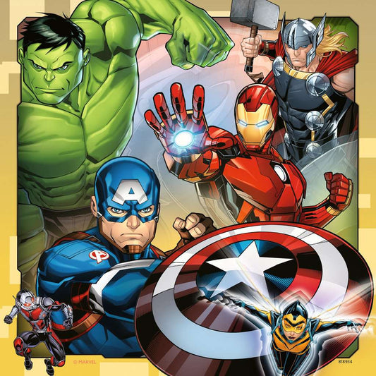Avengers: Rompecabezas 3 x 49 Piezas Ravensburger