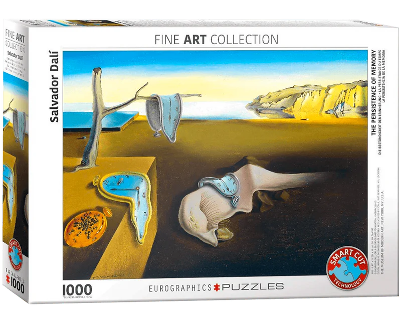 Salvador Dali: Persistencia De La Memoria: Rompecabezas de Arte 1000 Piezas Eurographics