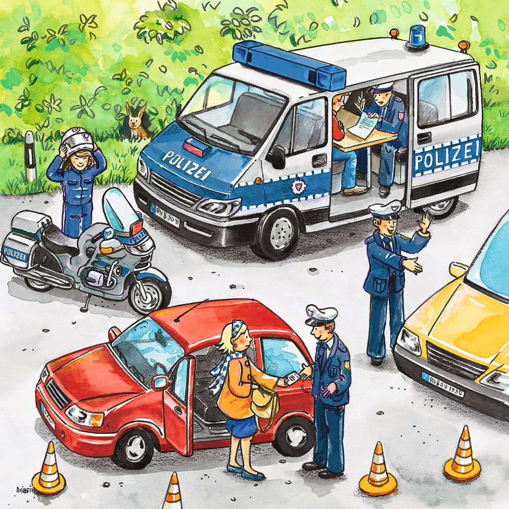 Acción Policial: Rompecabezas 3 x 49 Piezas Ravensburger