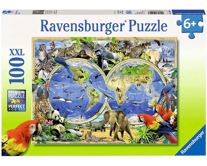 Animales de la Tierra: Rompecabezas 100 Piezas XXL Ravensburger