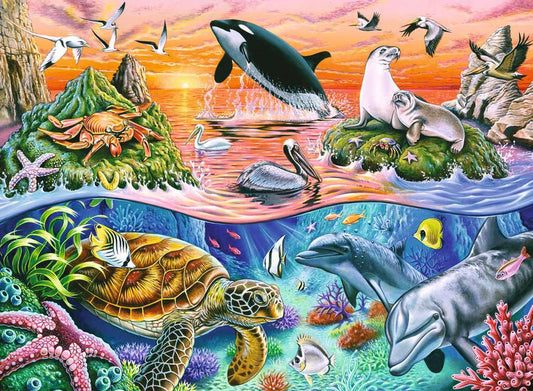 Armonia Oceanica: Rompecabezas 100 Piezas Ravensburger