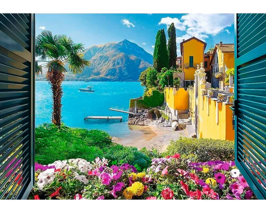 Lago Como, Italia Rompecabezas de 1000 Piezas Trefl