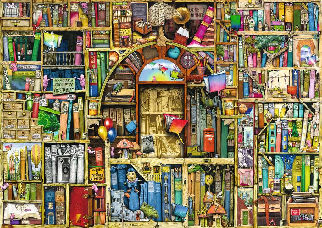 Colin Thompson, Biblioteca Bizarra: Rompecabezas 1000 Piezas Ravensburger