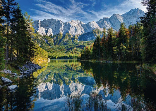 Lago Eibsee Entre Montañas: Rompecabezas 1000 Piezas Ravensburger