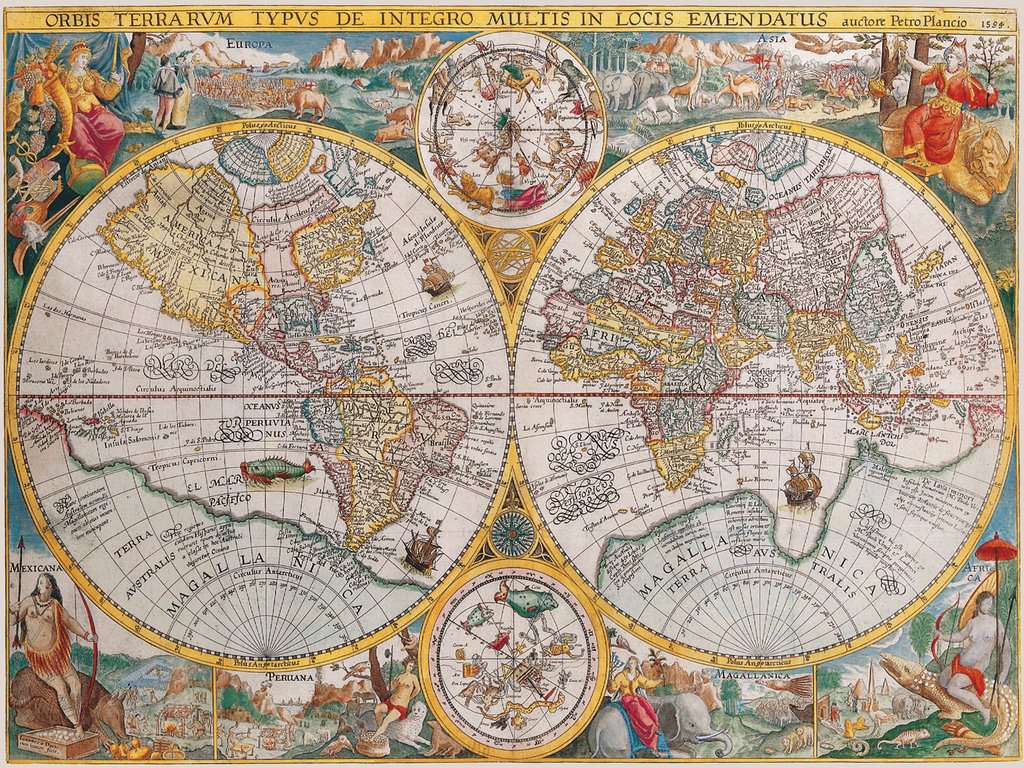 Mapa Histórico: Rompecabezas 1500 Piezas Ravensburger