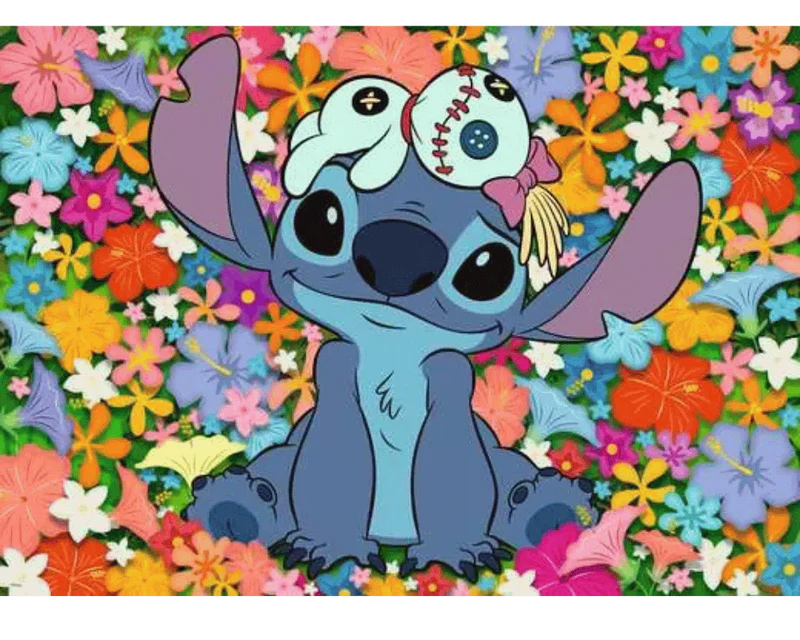 Disney Stitch y Scrump: Rompecabezas Ravensburger de 1000 piezas