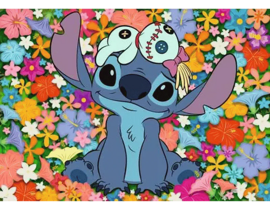 Disney Stitch y Scrump: Rompecabezas Ravensburger de 1000 piezas