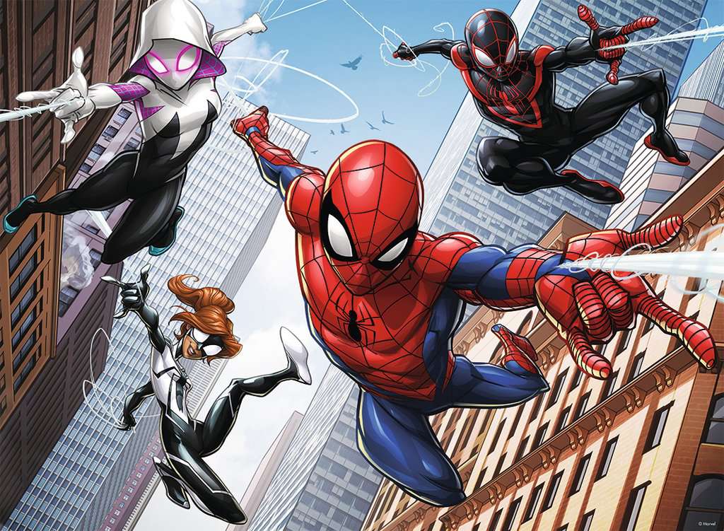 Spiderman y su equipo: Rompecabezas 200 Piezas Ravensburger