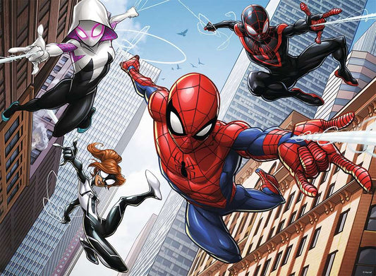 Spiderman y su equipo: Rompecabezas 200 Piezas Ravensburger