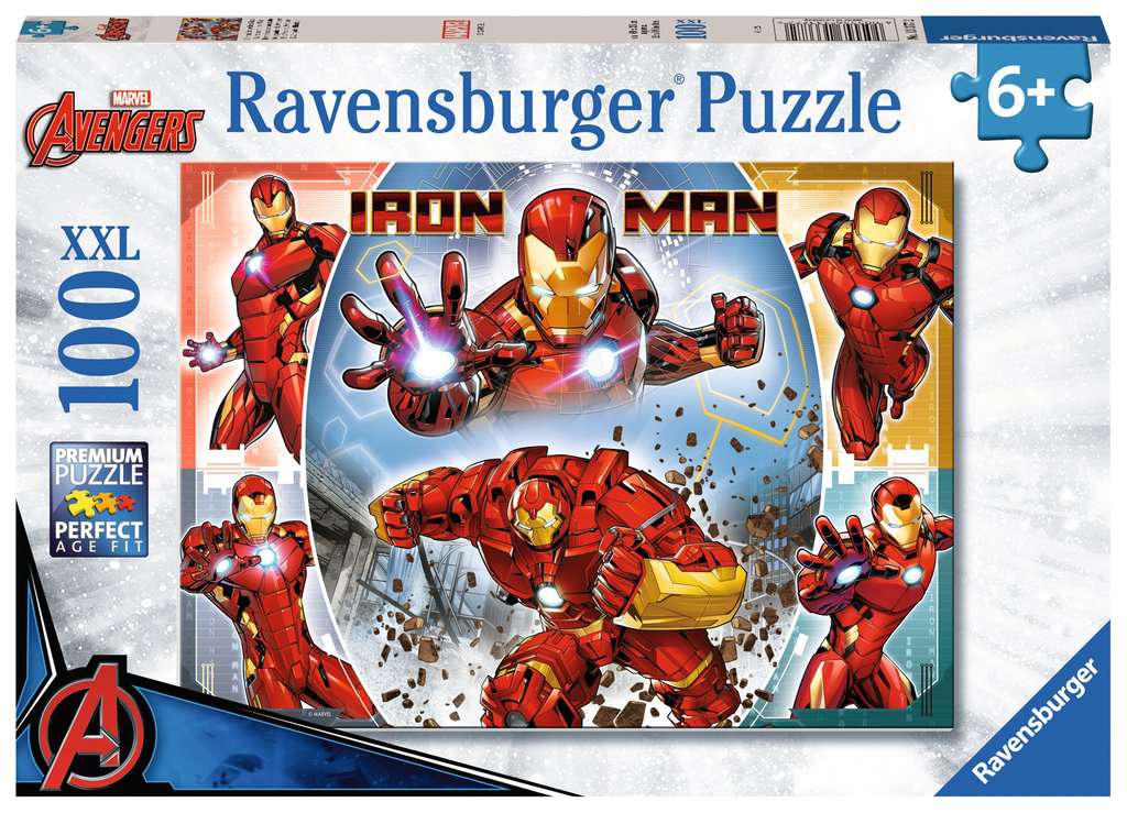 Marvel Hero-Exact Hero 2 Iron Man: Rompecabezas 100 Piezas Ravensburger