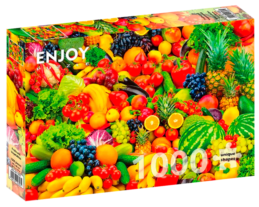 Frutas y Verduras: Rompecabezas 1000 Piezas Enjoy Puzzle