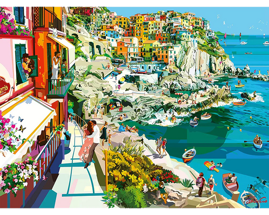 Romance en Cinque Terre: Rompecabezas 1500 Piezas Ravensburger