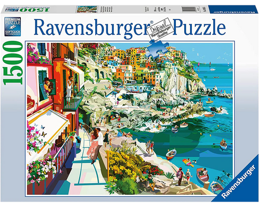 Romance en Cinque Terre: Rompecabezas 1500 Piezas Ravensburger