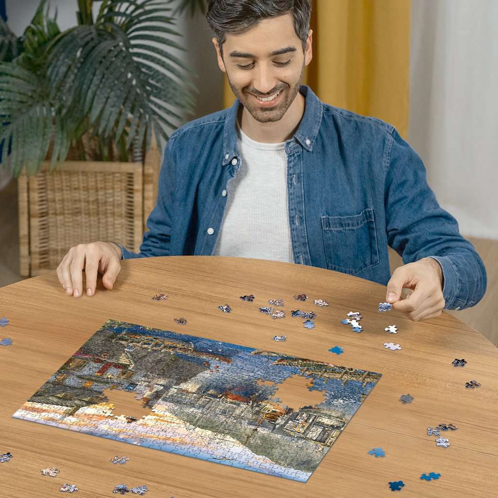 Amanecer en el Puerto Rompecabezas 500 Piezas  Ravensburger