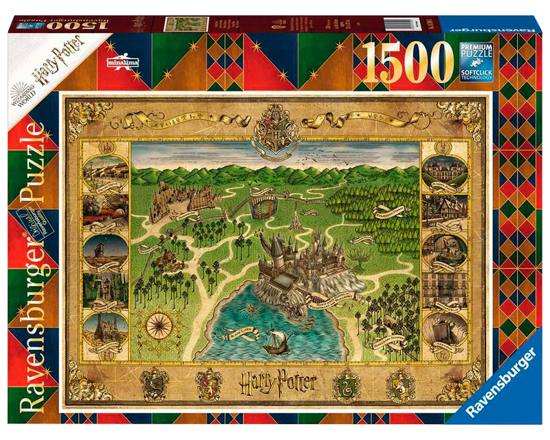 Mapa de Hogwarts: Rompecabezas 1500 Piezas Ravensburger