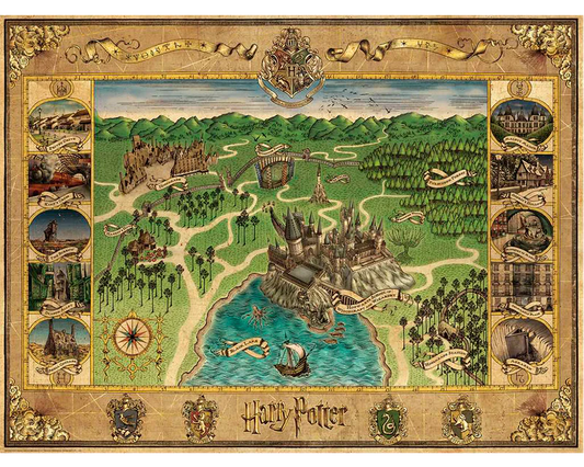 Mapa de Hogwarts: Rompecabezas 1500 Piezas Ravensburger