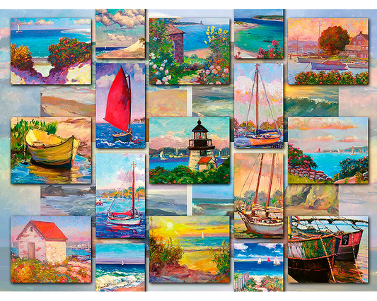 Collage Costero: Rompecabezas 1500 Piezas Ravensburger