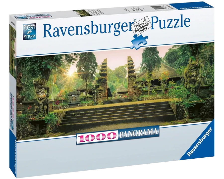Templo Luhur Batukaru, Bali, Indonesia: Rompecabezas 1000 Piezas Panorámico Ravensburger